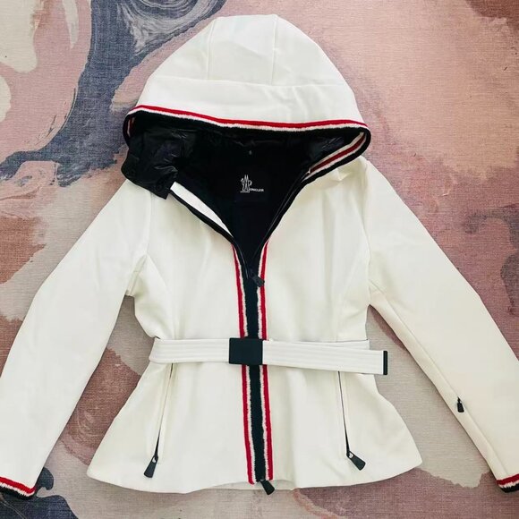 Moncler Jackets & Blazers - Moncler Jockeys layered belted stretch-twill ski jacket